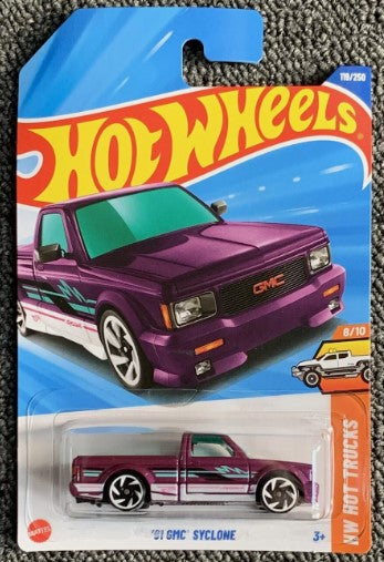 Hot Wheels 2025 #119/250 '91 GMC Syclone, purple
