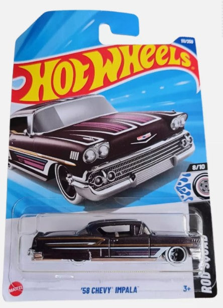 Hot Wheels 2025 #111/250 '58 Chevy Impala, brown
