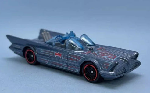 Hot Wheels 2025 #103/250 TV Series Batmobile, NEW/LOOSE, blue-grey