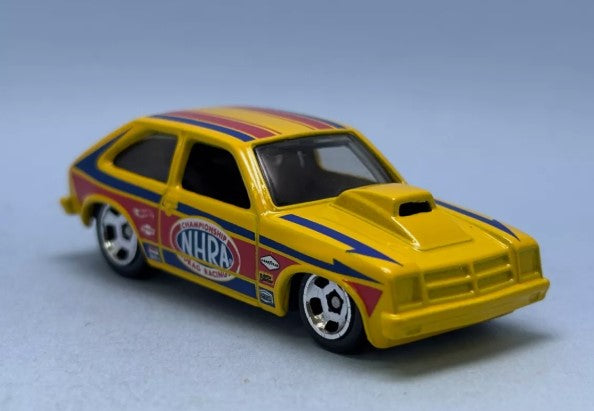 Hot Wheels 2025 #102/250 1976 Chevy Chevette, NEW/LOOSE, yellow