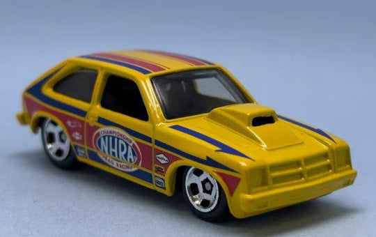 Hot Wheels 2025 #102/250 1976 Chevy Chevette, NEW/LOOSE, yellow