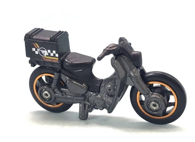 Hot Wheels 2024 #159/250 Honda Super Cub Custom, TREASURE HUNT, NEW/LOOSE, dark grey