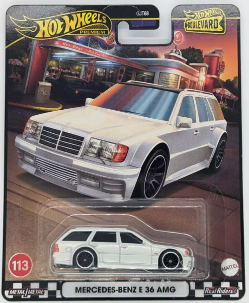 Hot Wheels Boulevard Series #113 Mercedes-Benz E 36 AMG, white