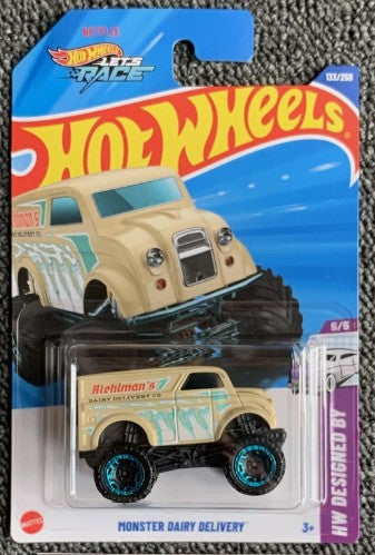 Hot Wheels 2025 #133/250 Monster Dairy Delivery, tan
