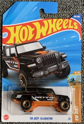 Hot Wheels 2025 #130/250 '20 Jeep Gladiator, black