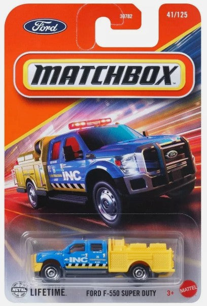 Matchbox 2025 #041/125 Ford F-550 Super Duty, blue