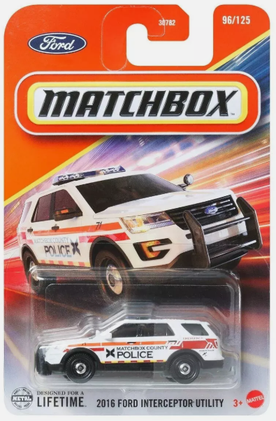 Matchbox 2025 #096/100 2016 Ford Interceptor Utility, white