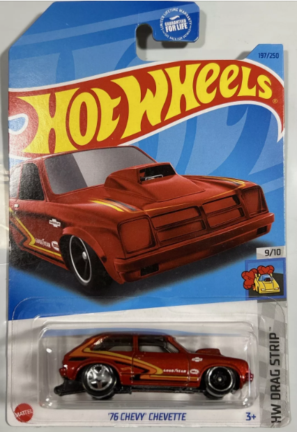 Hot Wheels 2023 #197/250 '76 Chevy Chevette, metalflake red