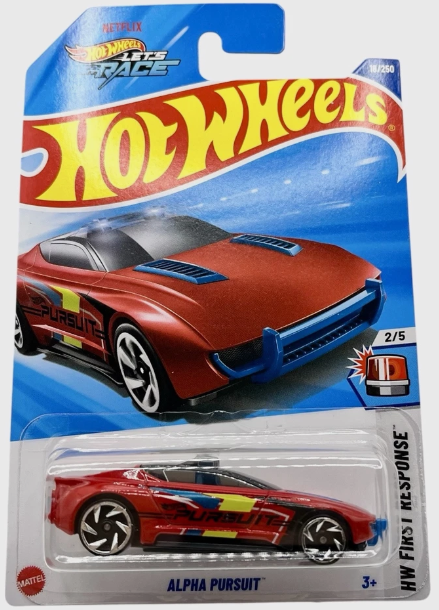 Hot Wheels 2025 #018/250 Alpha Pursuit, red