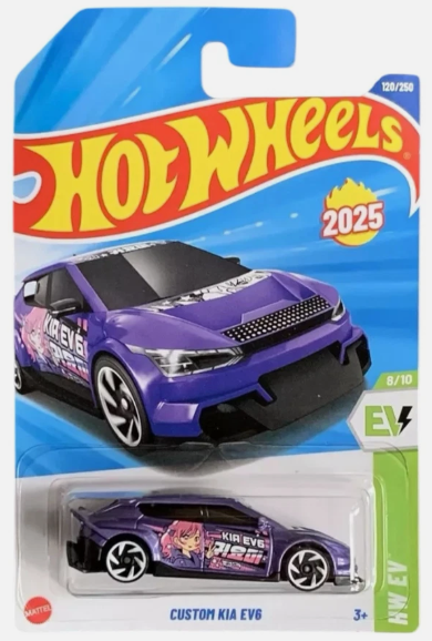 Hot Wheels 2025 #120/250 Custom Kia EV6, purple