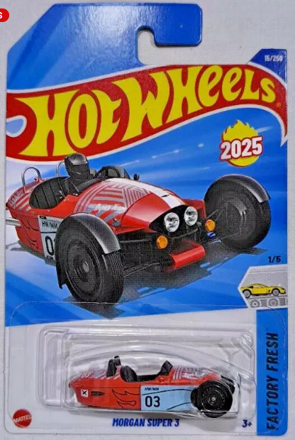 Hot Wheels 2025 #015/250 Morgan Super 3, orange