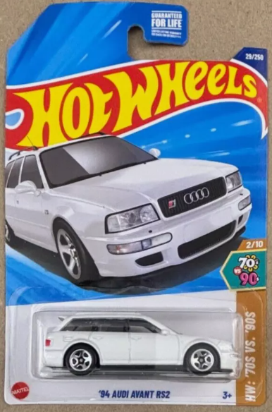 Hot Wheels 2025 #029/250 '94 Audi Avant RS2, white