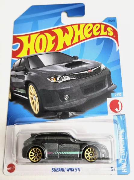Hot Wheels 2023 #021/250 Subaru WRX STI, metalflake grey