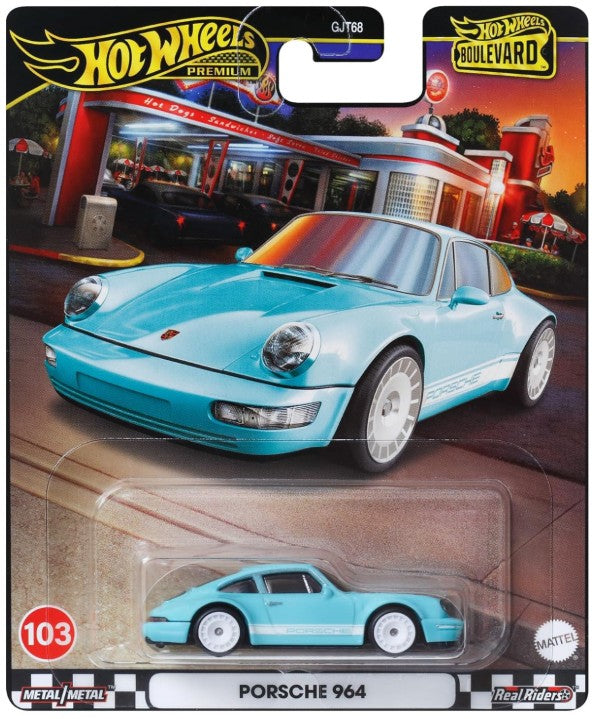 Hot Wheels Boulevard Series #103 Porsche 964, baby blue