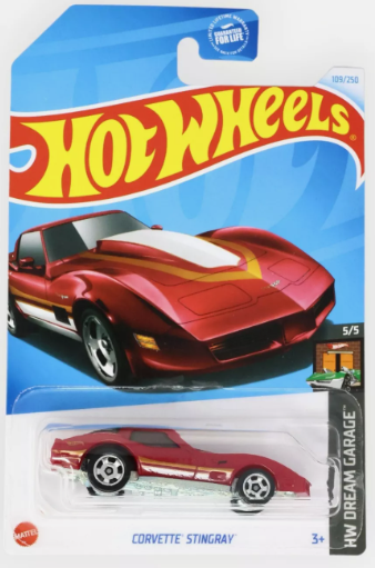 Hot Wheels 2024 #109/250 Corvette Stingray, cherry red
