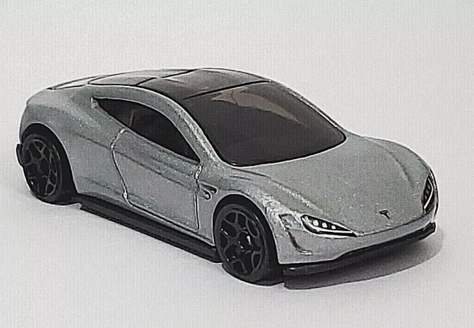 Hot Wheels 2022 #162/100 Tesla Roadster, NEW/LOOSE, silver