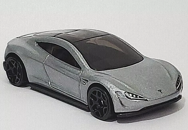 Hot Wheels 2022 #162/100 Tesla Roadster, NEW/LOOSE, silver