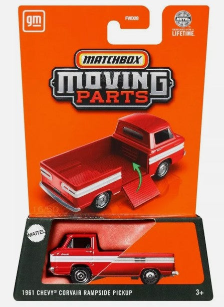Matchbox 2025 Moving Parts 1961 Corvair Rampside Truck, red