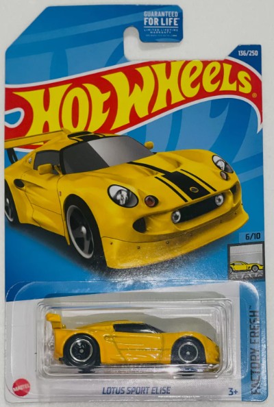 Hot Wheels 2022 #135/250 Lotus Sport Elise, yellow