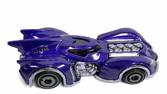 Hot Wheels 2022 #032/250 Arkham Asylum Batmobile, NEW/LOOSE, dark purple