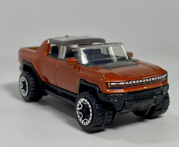 Hot Wheels 2022 #130/250 GMC Hummer EV, NEW/LOOSE, burnt orange