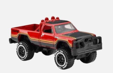 Hot Wheels 2024 Tubular Trucks 1980 Dodge Macho Power Wagon, NEW/LOOSE, red