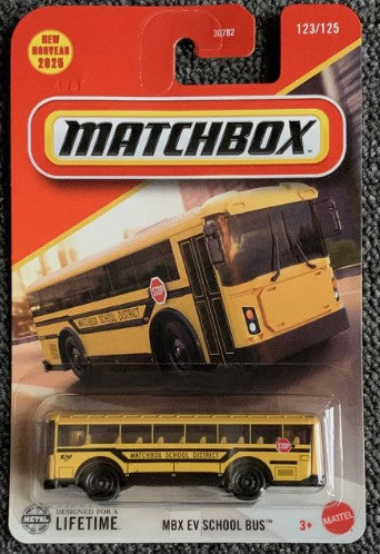 Matchbox 2025 #123/125 MBX EV School Bus, yellow