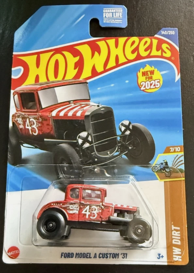 Hot Wheels 2025 #140/250 Ford Model A Custom '31, matte red