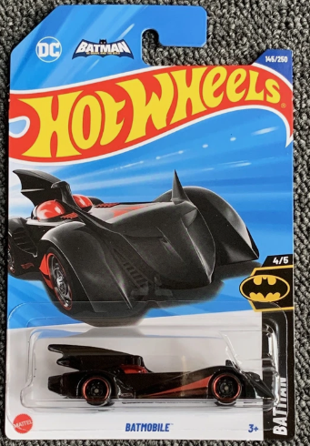 Hot Wheels 2025 #145/250 (The Brave and the Bold) Batmobile, black