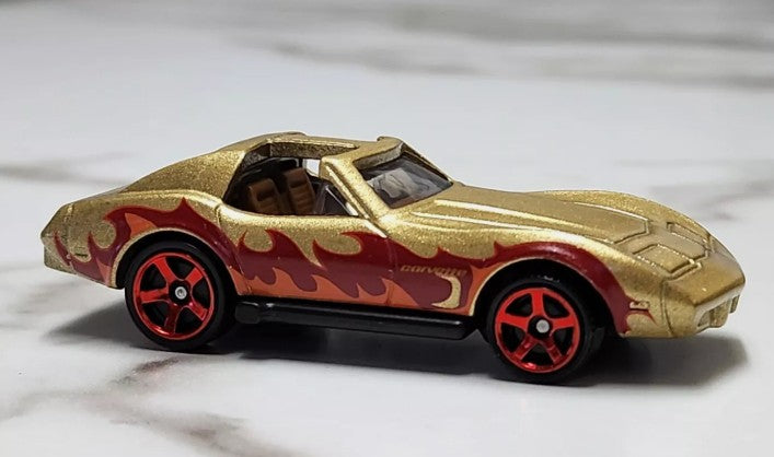 Matchbox Multipack Exclusive, Corvette T-Roof, NEW/LOOSE, metalflake gold