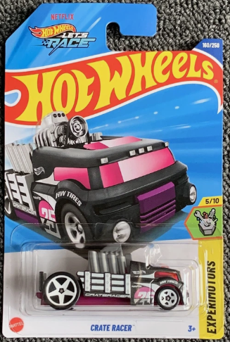 Hot Wheels 2025 #160/250 Crate Racer, dark grey