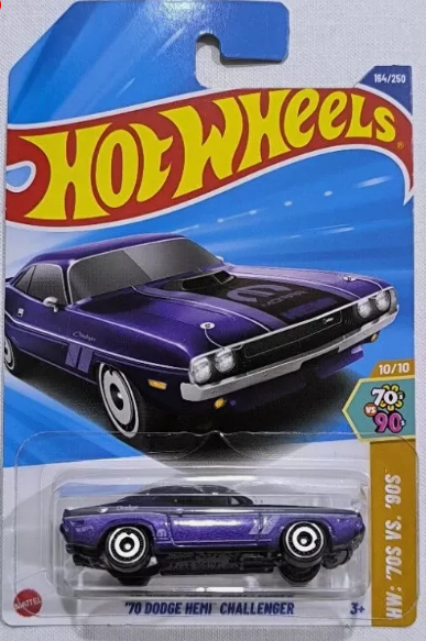 Hot Wheels 2025 #164/250 '70 Dodge Hemi Challenger, purple