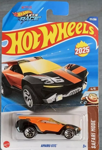 Hot Wheels 2025 #171/250 Amaru GTC, orange
