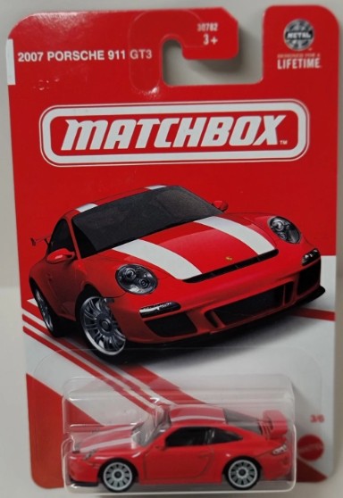 Matchbox 2025 TARGET RED, 2007 Porsche 911 GT3, red