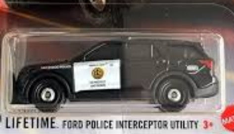 Matchbox 2025 #075/100 2023 Ford Police Interceptor Utility, NEW/LOOSE, black/white