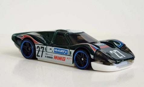 Hot Wheels 2024 #220/250 '67 Ford GT40 Mk.IV, NEW/LOOSE, dark green