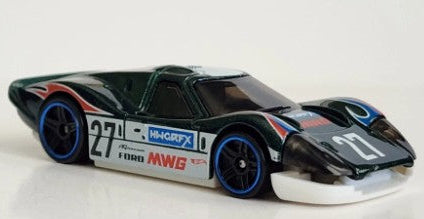 Hot Wheels 2024 #220/250 '67 Ford GT40 Mk.IV, NEW/LOOSE, dark green