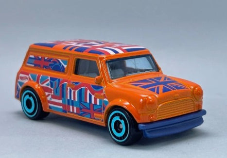 Hot Wheels 2025 #169/250 '67 Austin Mini Van, NEW/LOOSE, orange