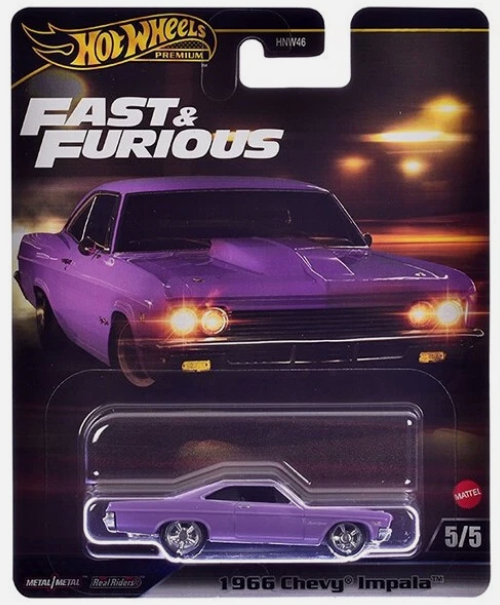 Hot Wheels Premium 2025 Fast & Furious 5/5 1966 Chevy Impala