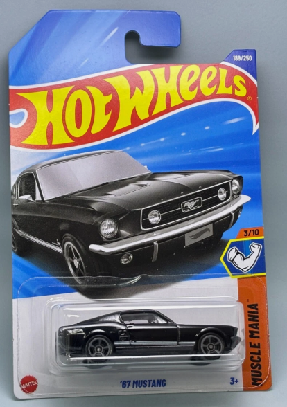 Hot Wheels 2025 #189/250 '67 Mustang, black