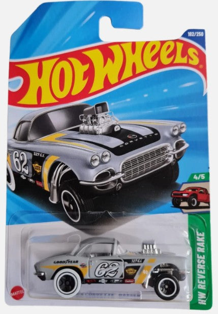 Hot Wheels 2025 #182/250 '62 Corvette Gasser, grey