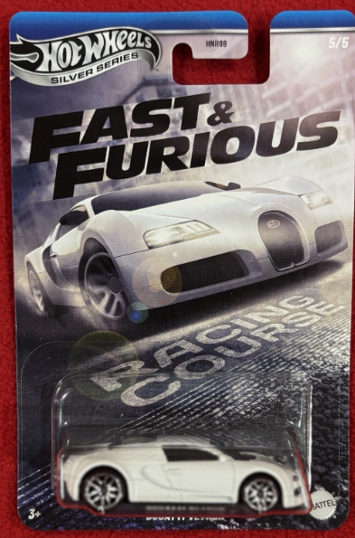 Hot Wheels 2025 Fast & Furious 5/5 Bugatti Veyron, white