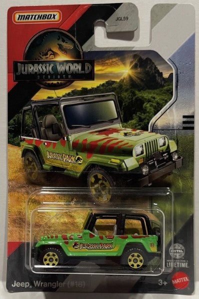 Matchbox 2025 Jurassic World: Rebirth, Jeep Wrangler (New Deco