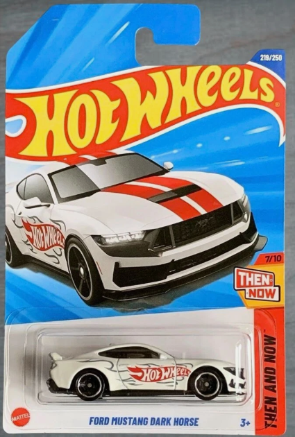 Hot Wheels 2025 #219/250 Ford Mustang Dark Horse, white