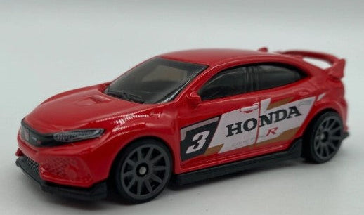 Hot Wheels 2025 #123/250 2018 Honda Civic Type R, NEW/LOOSE, red