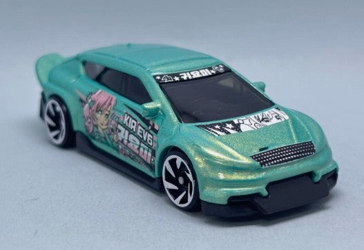 Hot Wheels 2025 #120/250 Custom Kia EV6, NEW/LOOSE, teal