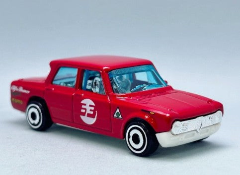 Hot Wheels 2025 #195/250 Alfa Romeo Giulia TI Super, NEW/LOOSE, red