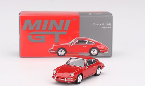Mini GT #695 1963 Porsche 901, NEW/LOOSE, signal red