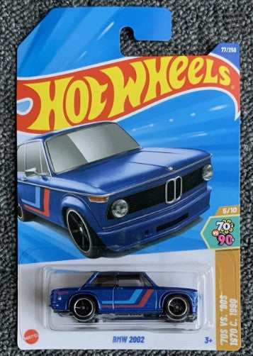 Hot Wheels 2025 #077/250 BMW 2002, blue