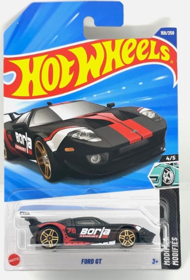 Hot Wheels 2025 #159/250 Ford GT, black